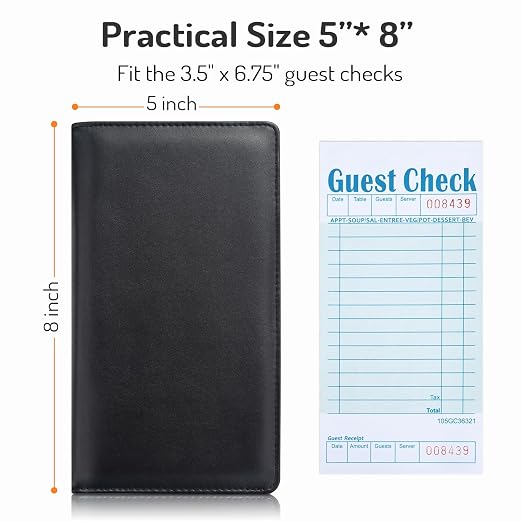 Forvencer Server Book, 2 Zipper Pocket, Server Books - Image 5
