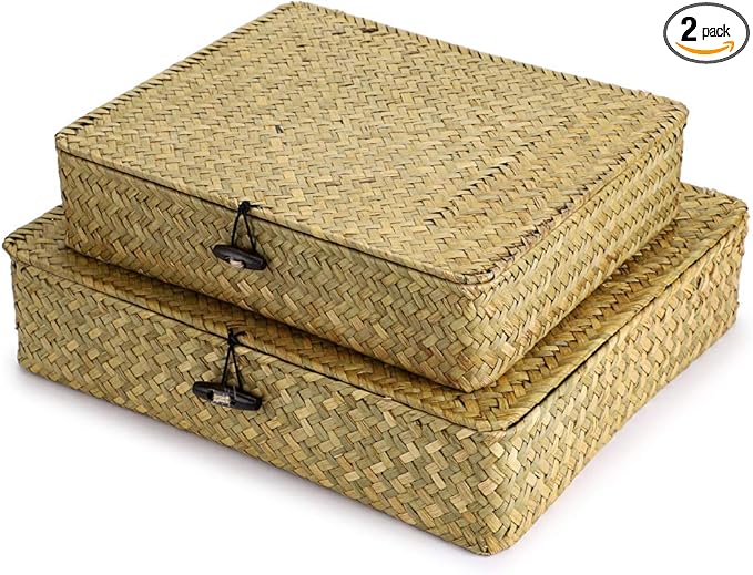 Hipiwe Natural Seagrass Storage Bins by Hipiwe
