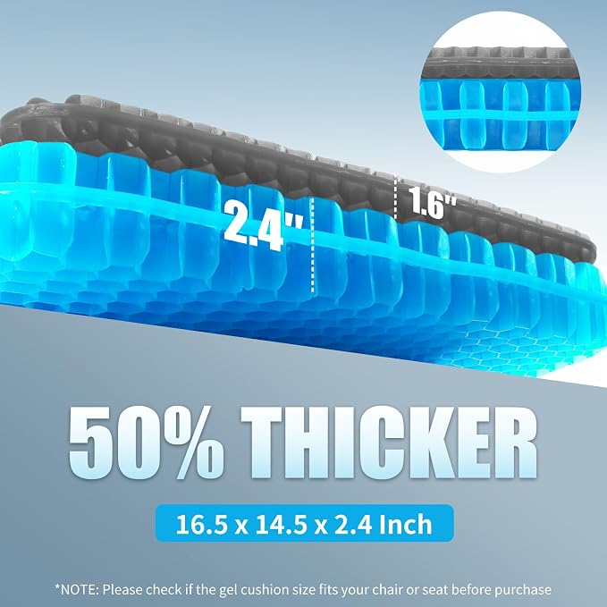 Gel Seat Cushion for Long Sitting - Image 2
