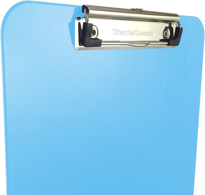 Trade Quest Plastic Clipboard Opaque Color Letter Size Low Profile Clip - Image 2