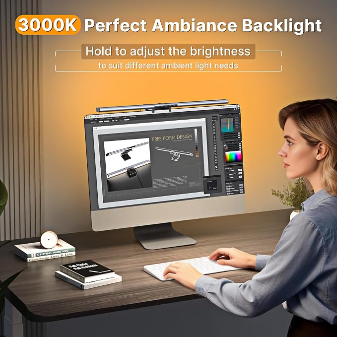 Syrinx 16.7" Computer Monitor Light Bar - Image 5