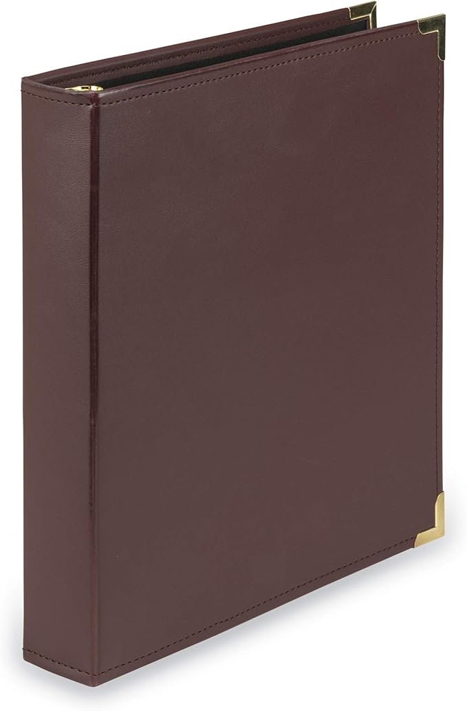 Samsill Classic Collection Leather 3 Ring Binder, Executive Presentation by Samsill
