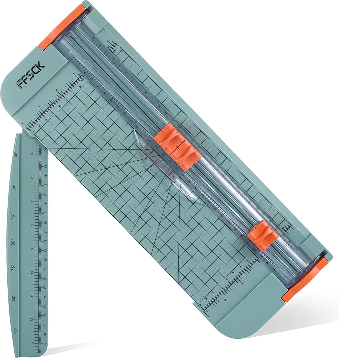 A4 Green Paper Cutter Slider 12 Inch Titanium Straight Paper Trimmer, Paper by FFSCK