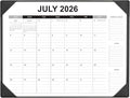 Desk Calendar 2026-2027 with Desk Mat – 22" x 17" Large Desk Pad Calendar Runs by Unknown