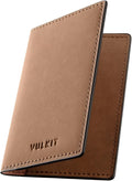 VULKIT Leather Business Card Holder 2 Sided Slim Business Name Card Organizer by VULKIT
