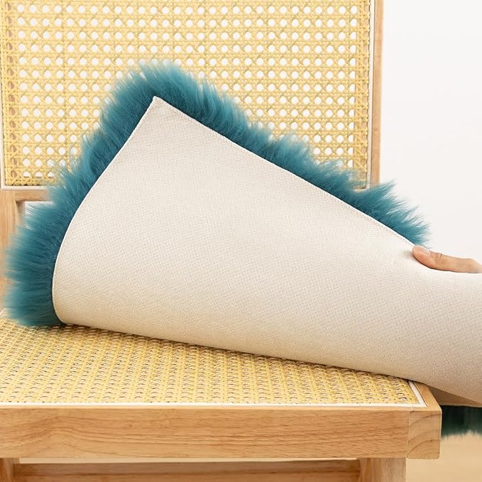 LLB Sheepskin Chair Covers Office Chair Cushion Dining Room Chair Pads Desk - Image 5