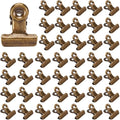 CRASPIRE 60Pcs Bronze Bulldog Clips Mini 1in Vintage Metal Binder Hinge Clip by CRASPIRE