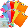 smilixin 12 Pack Plastic Clipboards, Office Clipboards Standard A4 Letter Size by smilixin