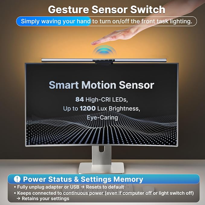 Syrinx 16.7" Computer Monitor Light Bar - Image 2