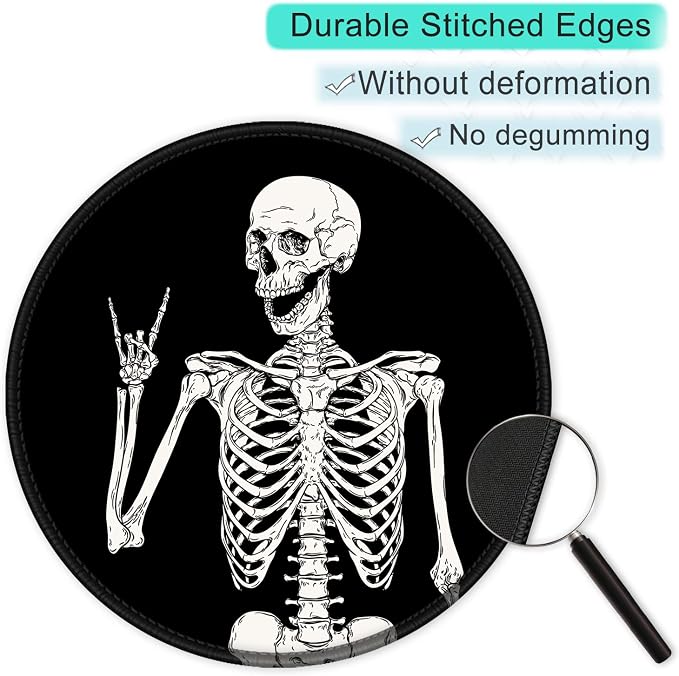 ITNRSIIET Round Mouse Pad with Stitched Edge Premium-Textured Waterproof - Image 5