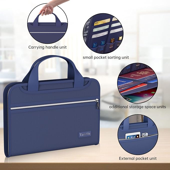 Tamfile Fireproof Accordion File Organizer - Image 4