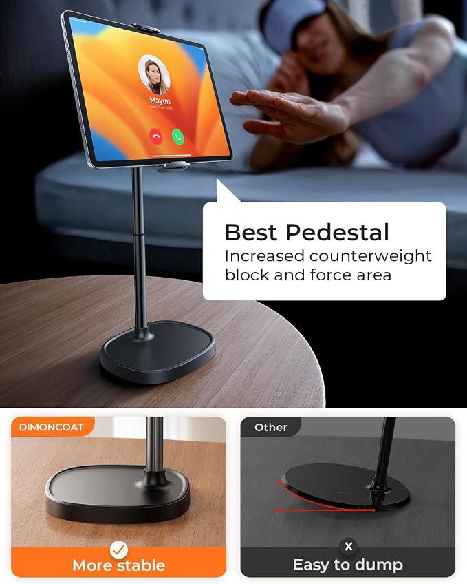 DIMONCOAT Height Adjustable Tablet Stand - Image 5