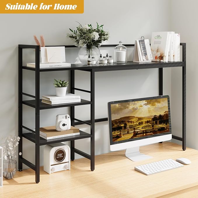 HavenlyYouth Desk Shelf, 45.4 Inch Wood Desk Organizer Shelf - Image 2