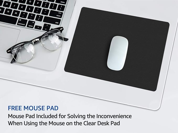 24 X 36 Inch Clear Large Desk Pad Blotter Home Office Table Protector on Top of - Image 3