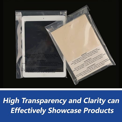 iMailer - 100 Count - 6" x 9" Small Clear Poly Bags - Image 5