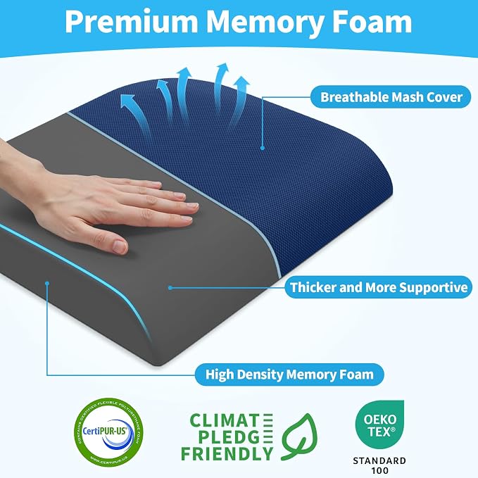 TranquilRelax 2XL Seat Cushion, Memory Foam Cushion - Image 2