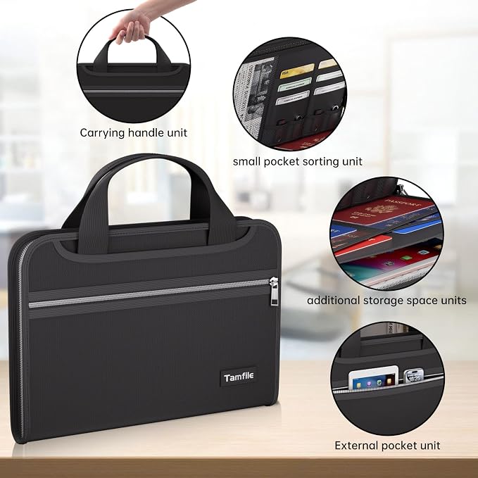 Tamfile Fireproof Accordion File Organizer - Image 4