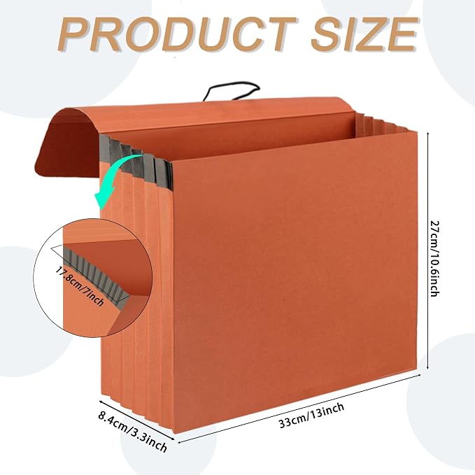 6 Packs Expanding File Pockets - Image 2