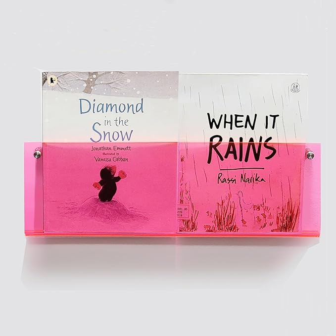 ROYALITA 2-Pack Acrylic Magazine Holder Brochure Holder, Fashion Hanging - Image 3