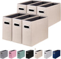 6 Packs Letter Size File Organizer, File Folders Organizer, Fabric Storage Box by ComfortKeeper