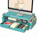 ECOLOVI Desk Organizer and Accessories, 2-Tier Computer Monitor Stand Rise by ECOLOVI