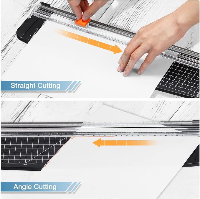 PATIKIL Paper Cutter A3 Stack Portable Paper Trimmer, 10-Sheet Capacity - Image 5