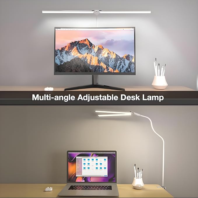 Hensam Desk Lamps for Home Office, Adjustable LED Desk Light - Image 3