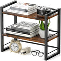 Office Desk Shelf Organizer, Wood Desktop Bookshelf Supplies Storage Rack by ART-GIFTREE