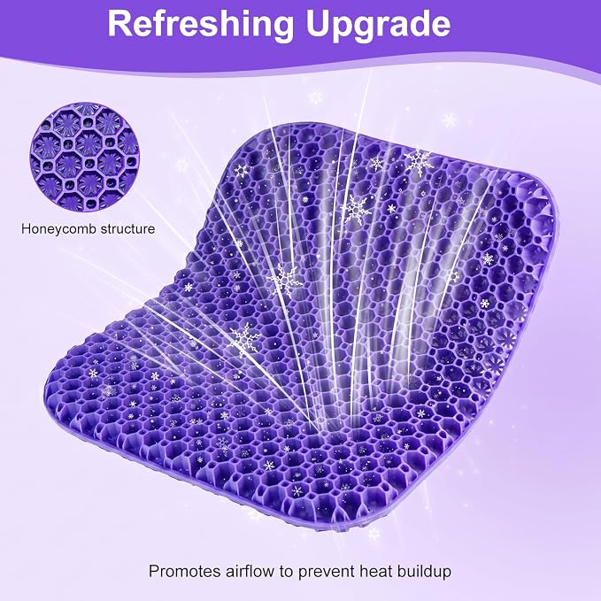 Shouken Large Gel Seat Cushion for Long Sitting - Image 3