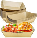 30 Pack 5LB Extra Large Paper Food Trays, Disposable Grease Resistant Paper by MotBach