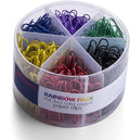 Officemate PVC Free Color Coated Paper Clips, 450 Per Tub Office Paper Clamp by Officemate