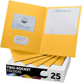 FILE-EZ Two-Pocket Folders, Textured Paper, Letter Size by FILE-EZ