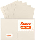 SUNEE Folders with Pockets, 2 Pocket Folders Fit Letter Size, Paper File Folder by SUNEE