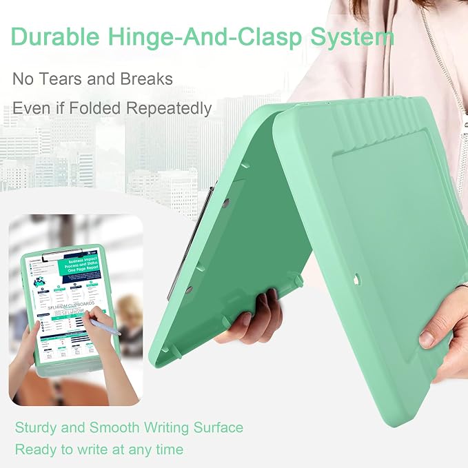 SFLHHDM Clipboard with Storage, Storage Clipboard with Pen Holder, A4 Binder - Image 4