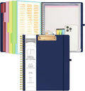 Ospelelf Bule Foldable Spiral Clipboard Folio by OspelelfOfficeSupplies