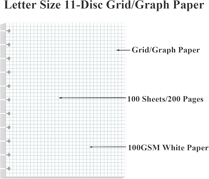A4 TUL Discbound Grid Filler Paper - Image 2