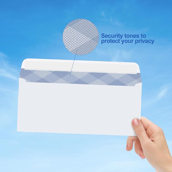 750#10 Security Envelopes, PANDRI Self Seal Windowless Envelopes, Security Tint - Image 5