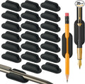 VZZNN 20 PCS Adhesive Pencil Holders, Silicone Marker Organizer by VZZNN