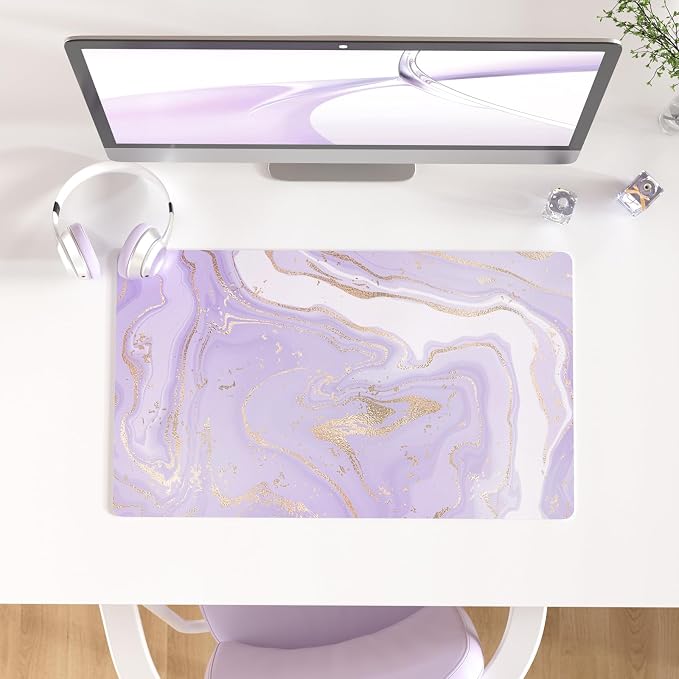 Colorful Star Large Mouse Pad, PU Leather Waterproof Desk Mat, Computer Gaming by ColorfulStar