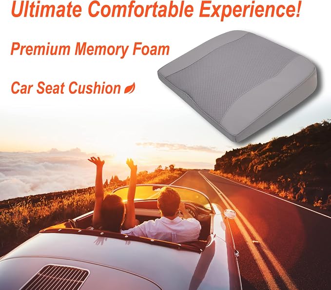 Lofty Aim Car Seat Cushion, Comfort Memory Foam Car Cushions - Image 2