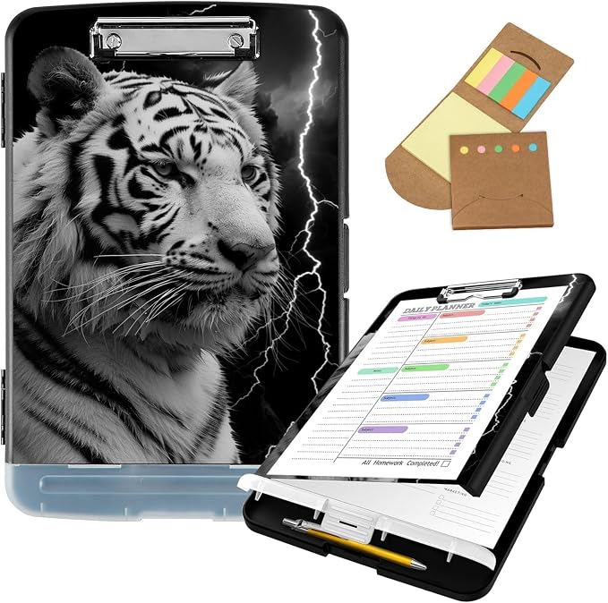 Clipboard with Storage, 8.5x11 High Capacity Nursing Clipboards with Pen Holder by Unknown