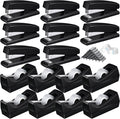 16 Pcs Desk Staplers Tape Dispensers Sets Desktop Office Staplers by Leinuosen