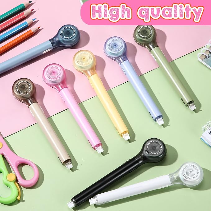 Gersoniel 10 Pack Correction Tape Pen Correctional Ink Tape Push Pull Protective - Image 2