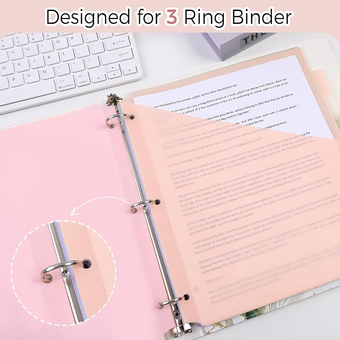 SKYDUE Binder Dividers with Tab, Pastel Dividers - Image 4