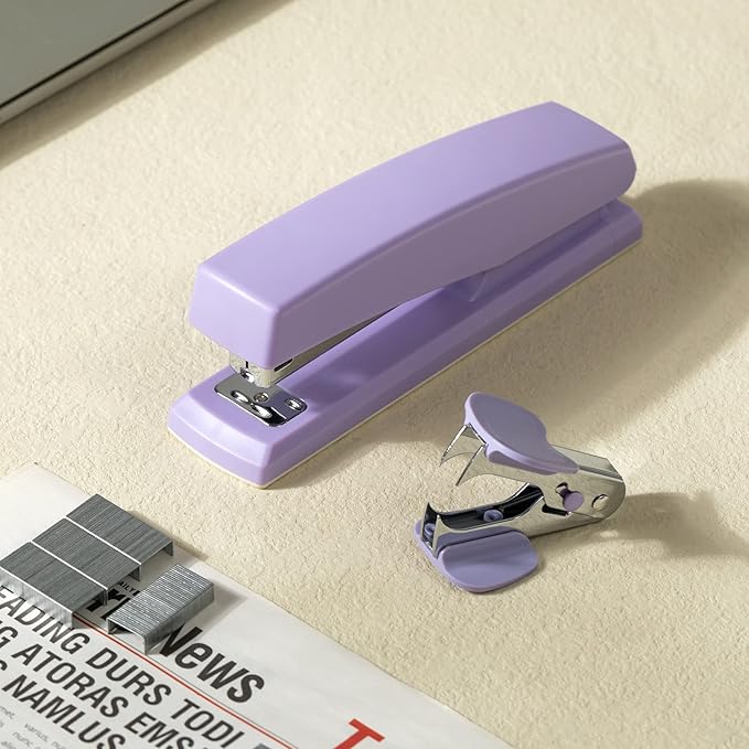 Deli Stapler, Desktop Stapler, Office Staplers, 25 Sheet Capacity, Includes - Image 6