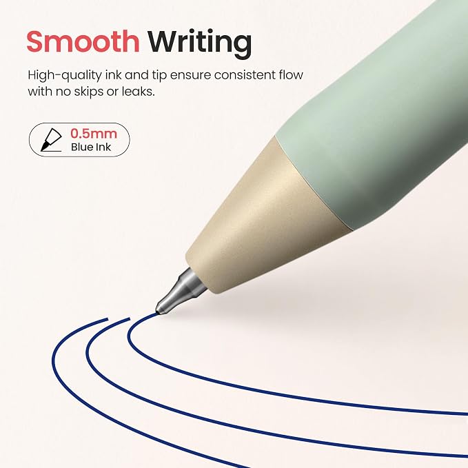Taja Gel Pens, 0.5mm Fine Point Smooth Writing Pens - Image 3
