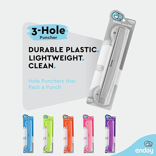 3 Hole Punch Grey, Portable Hole Puncher - Image 4