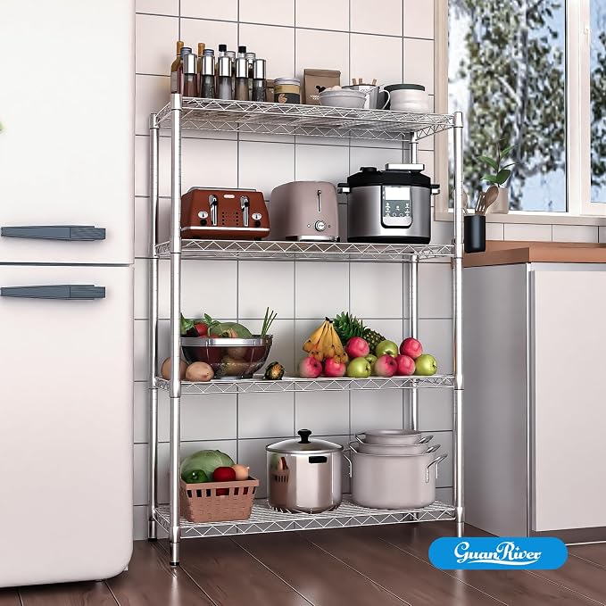 Guan River 4-Shelf Adjustable Metal Wire Shelving, Sturdy and Durable, Storage - Image 6