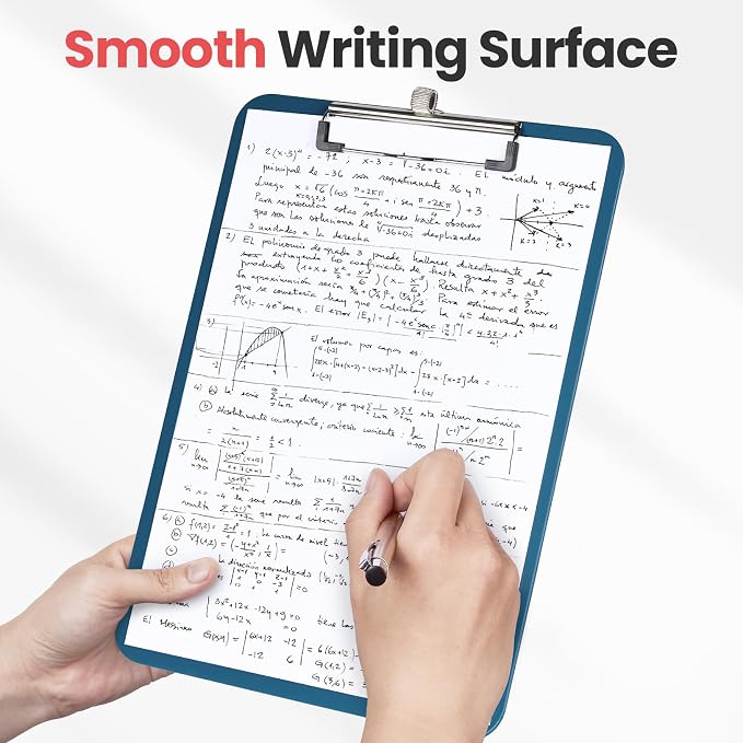 Sooez Plastic Clipboard with Pen Holder, Clip Boards 8.5x11 with Low Profile - Image 6