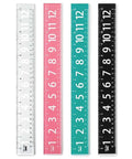 Mr. Pen- Plastic Rulers with Large Numbers, 4 Pack, 12 Inch | Easy-to-Read by MrPen